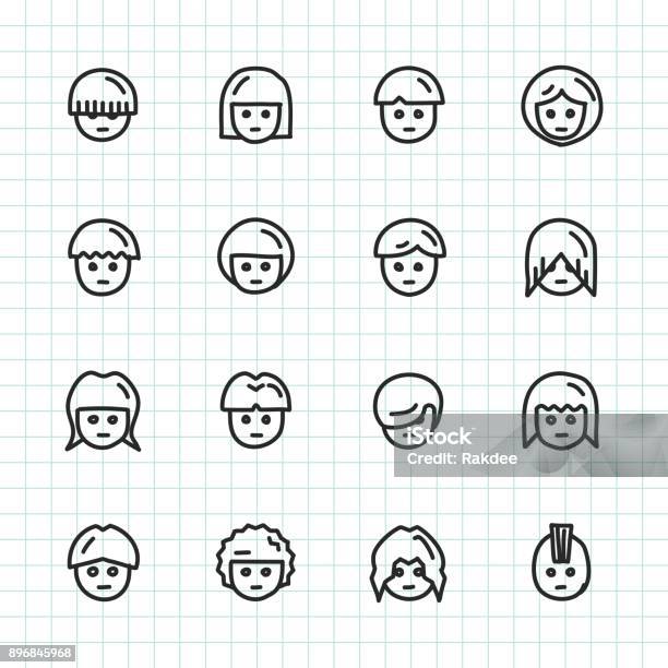 Avatar Icon Hand Drawn Series Stock Illustration - Download Image Now - Adult, Avatar, Cartoon