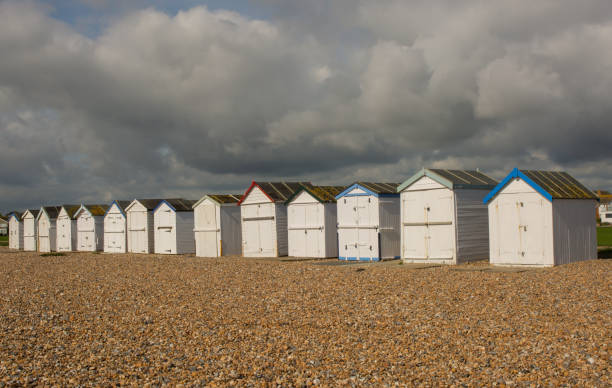 istock Beach huts at Worthing, Sussex, England 896848840