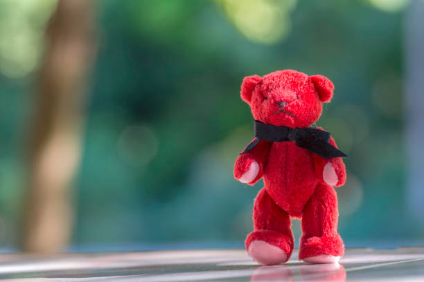tiny red teddy bear