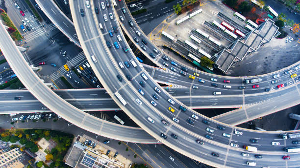 istock Nanpu bridge aerial highway junction 896880960