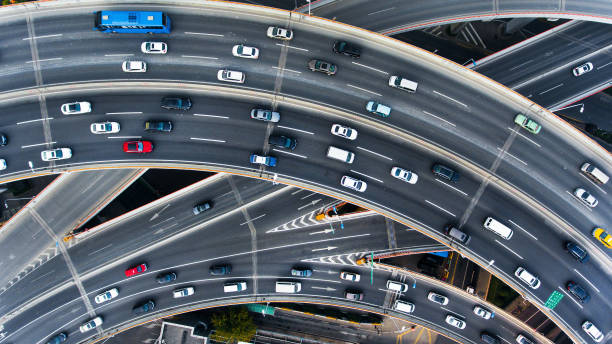 istock Nanpu bridge aerial highway junction 896880972