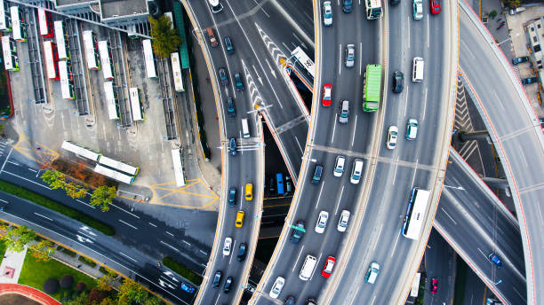 istock Nanpu bridge aerial highway junction 896880974
