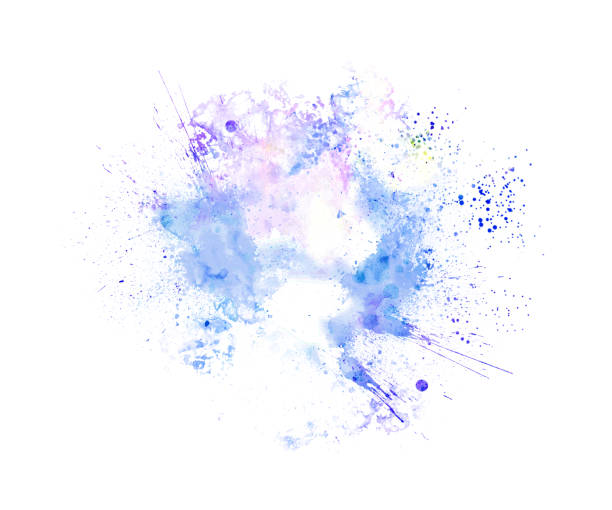 Abstract colorful frame template Colorful painting texture background and colorful splash brush to art.