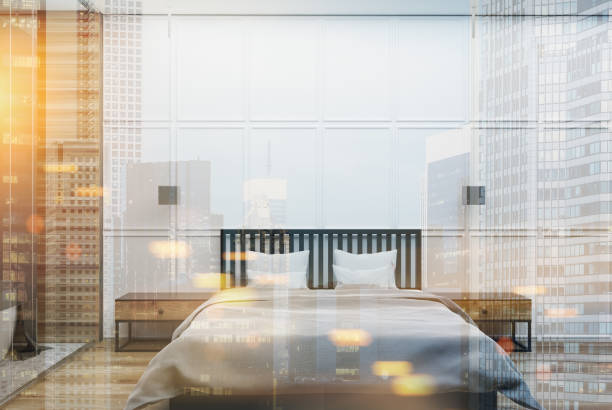 istock White and wooden bedroom double 896916926