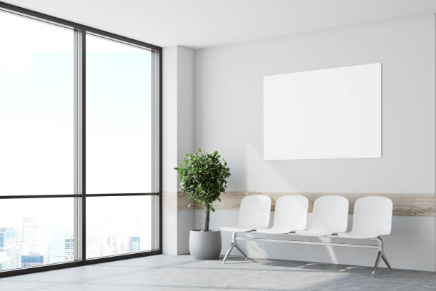 istock White hospital lobby, poster side 896922330