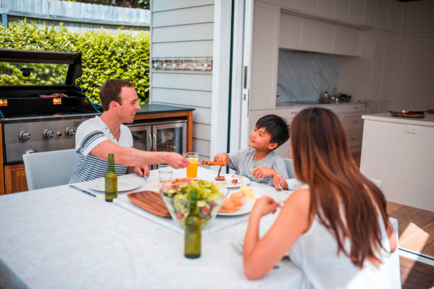 istock Family enjoying lunch 896949016