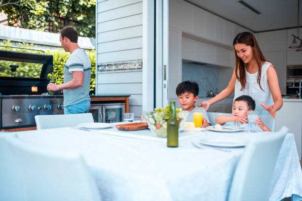 istock Family enjoying lunch 896949026