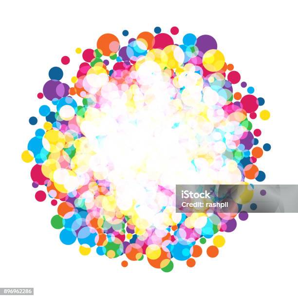 Cercles Lumineux Colorés Vecteurs libres de droits et plus d'images vectorielles de Cercle - Cercle, Multicolore, Arc en ciel