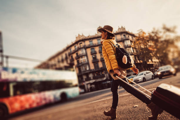 istock Solo traveler enjoying Barcelona 896975806
