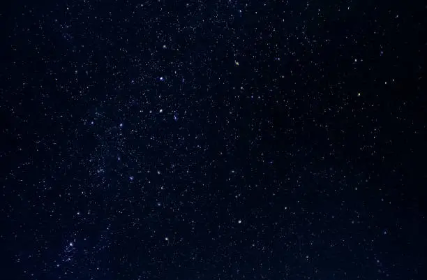 Dark night sky with plenty of stars as background