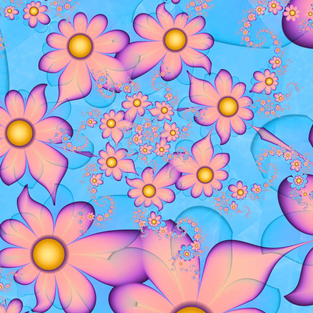 istock Flower patterns. Spring waltz of flowers. 896983914