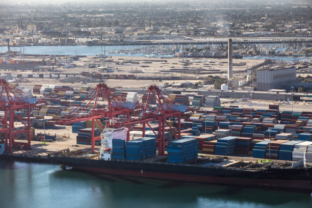 istock Port of Long Beach From Airplane 896987210