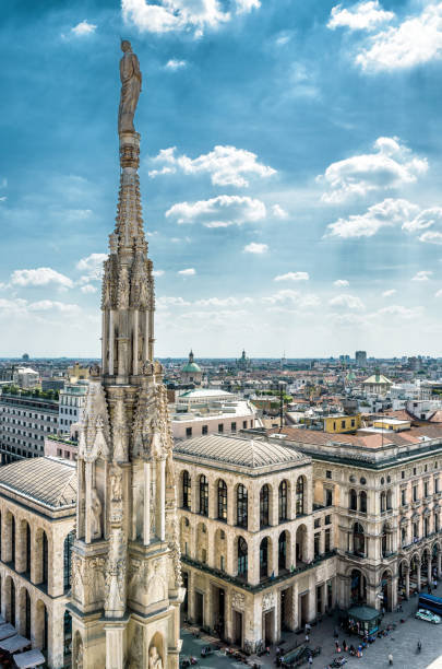 istock Milan skyline. View from Milan Cathedral. 896996922