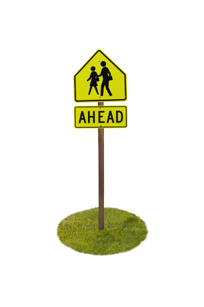 istock Ahead Sign People Crossing 897014852