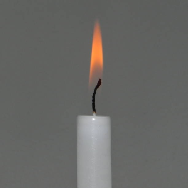 istock lit candle, christmas lights 897017226
