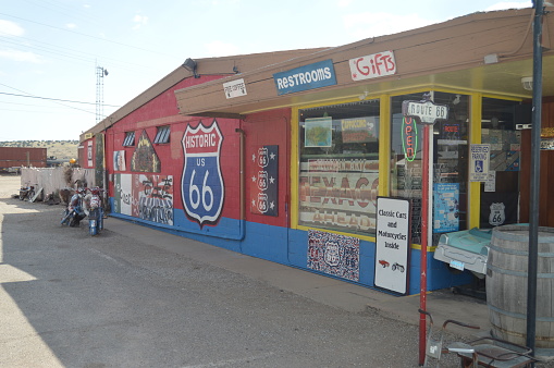 Beautiful Souvenir Shop In Seligman, June 22, 2017. Route 66, Seligman. Arizona USA, EEUU.