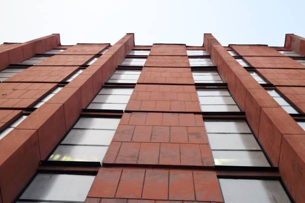 istock buildings at an acute angle on a winter day 897023882