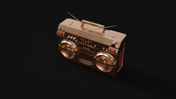istock Brass Boombox Stereo 897026342