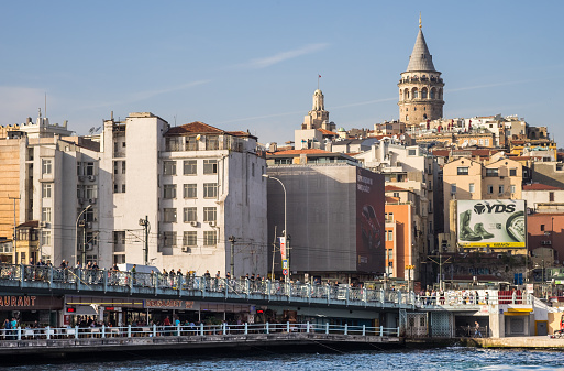 The Galata Bridge is a bridge that spans the Golden Horn in Istanbul, Turkey October 17, 2014