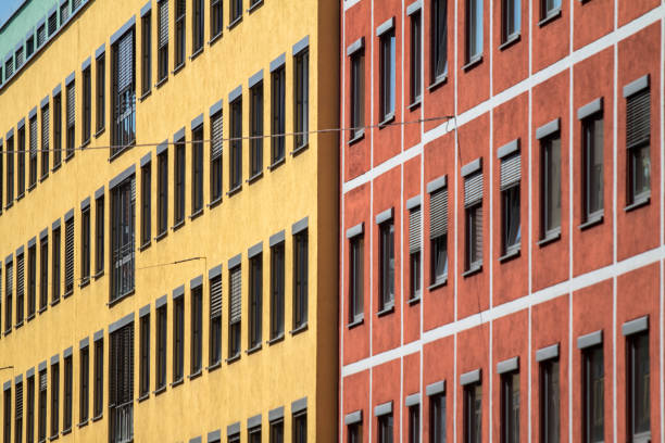 istock Colorful buildings in Munich 897081686