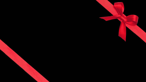 istock Close-Up Of Ribbon On Black Background 897110596