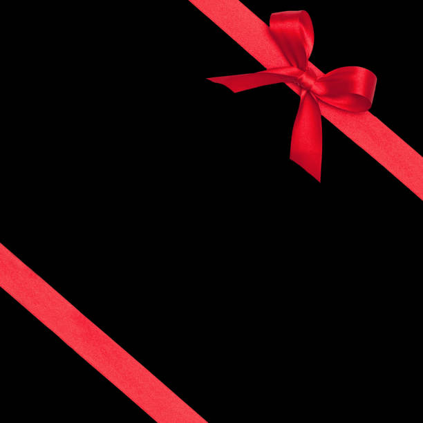 istock Close-Up Of Ribbon On Black Background 897111644