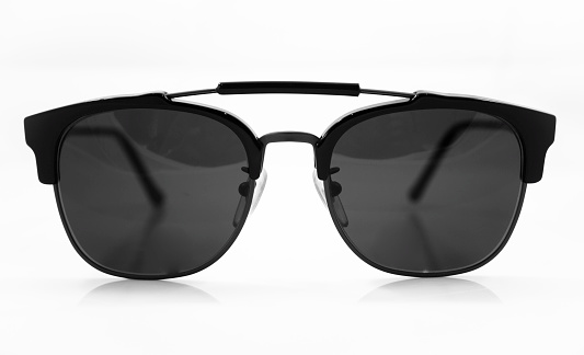 Sunglasses On Black Background