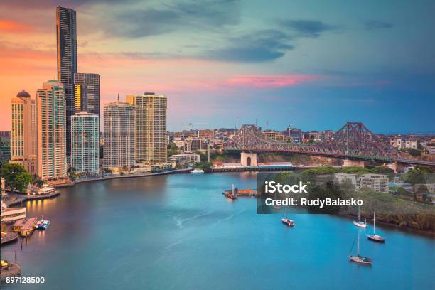 Brisbane Australia Stock Photo - Download Image Now - Brisbane, Story Bridge, City