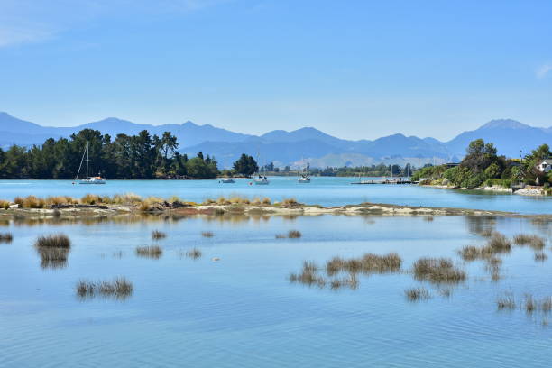 istock Shallow channel between island and coast 897137732