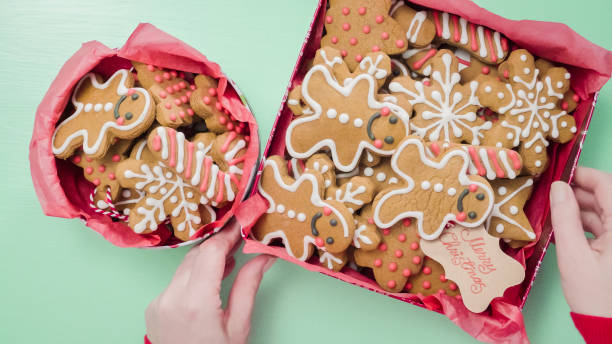 istock Packaging traditional home made gingerbread cookies 897179548