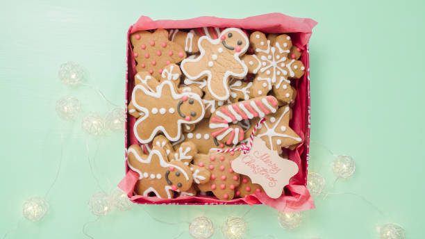 istock Packaging traditional home made gingerbread cookies 897180898