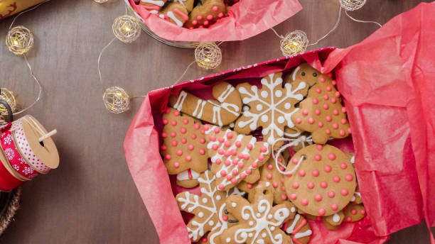 istock Packaging traditional home made gingerbread cookies 897180934