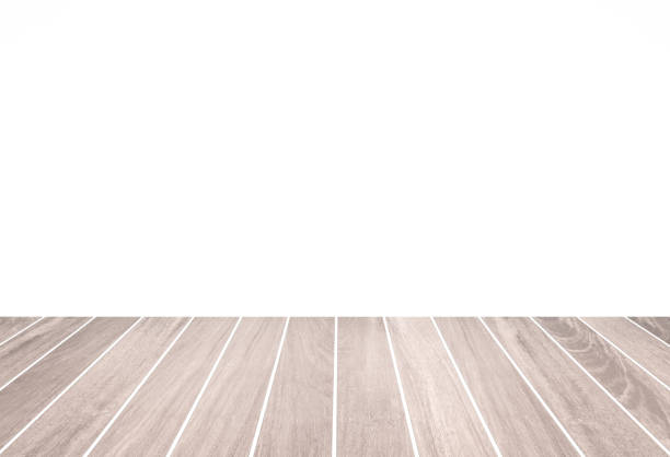 istock White wood floor and white blank space background 897209950