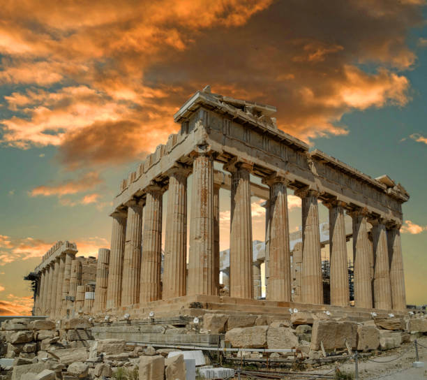 istock Parthenon acropolis among pine trees  Athens Greece 897230098
