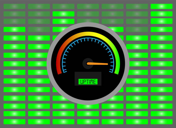 가동 시간 - uptime stock illustrations