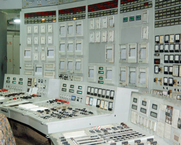istock Industrial interior with remote power, power plant 897253234