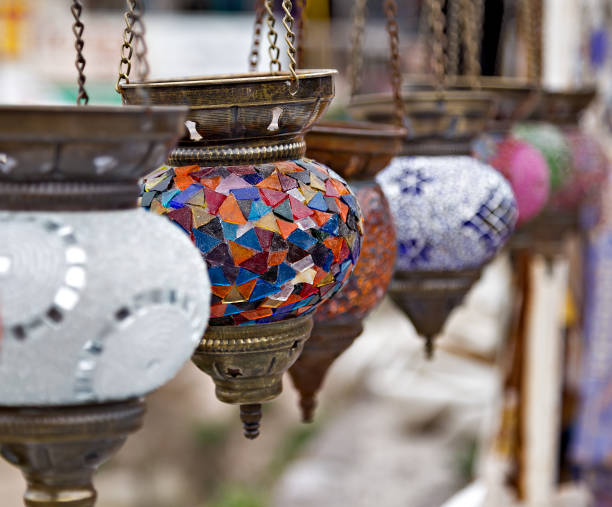 istock arabic souvenirs Turkish decorative lamps oriental, selective focus. 897258092
