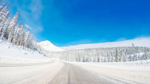 istock Driving over Berthoud Pass after winter storm in Colorado. 897265726