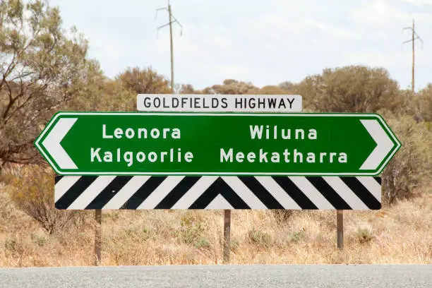 Goldfields Highway Sign