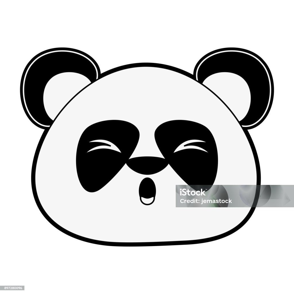 Vetores de Bonito Desenho Desenhar Rosto De Urso Panda e mais imagens de  Amizade - Amizade, Animais de Safári, Animal - iStock
