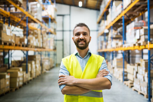 istock Portrait of a male warehouse worker. 897280358