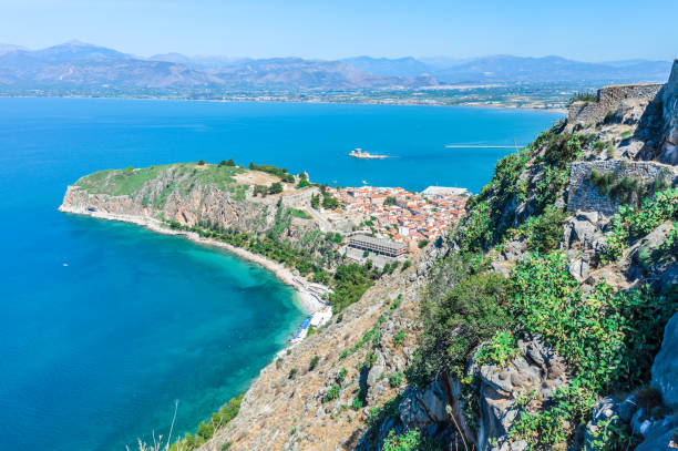istock Beautiful turquoise water in Greece 897288018