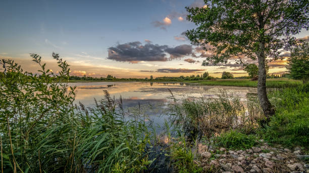 istock colorful lake river in countryside in summer 897288438