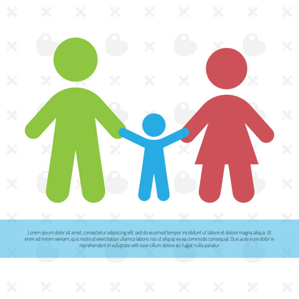 istock Illustration of a full-fledged family. Vector illustration. 897329558