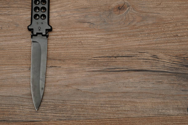 istock Steel butterfly knife (balisong) 897332436