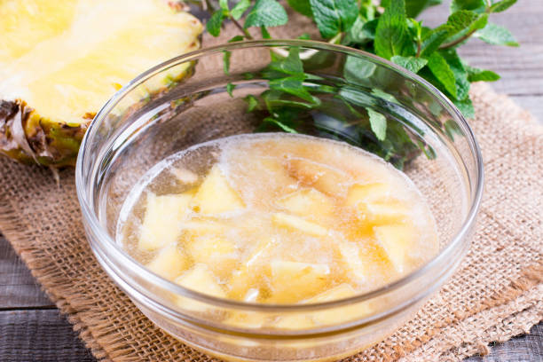 istock Preparation of fruit punch in a bowl 897356448