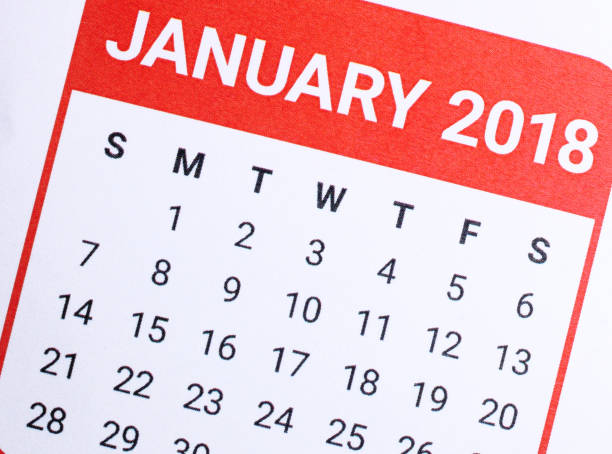 istock Close up of January 2018. 897356718