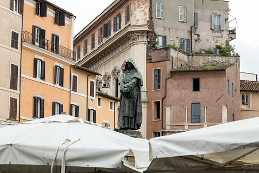 Giordano Bruno statues in Campo de' Fiori, Rome