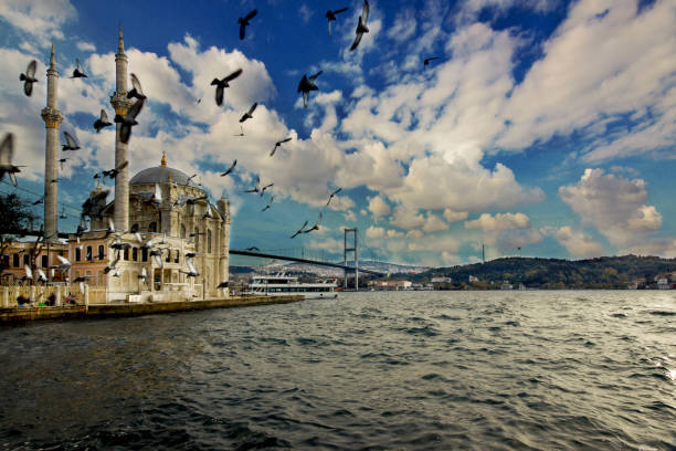 istock Ortakoy mosque and Bosphorus bridge.
