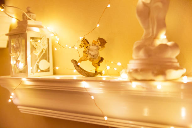 istock Christmas Home Decor arranged with fairy ligths 897386248
